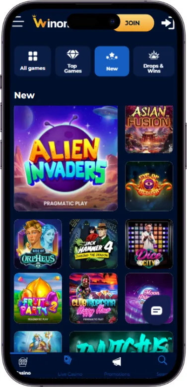 Winomania new games on casino