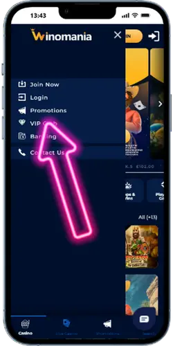 Winomania Casino Promotions Section