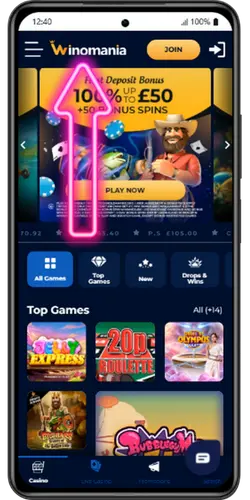Winomania Official Site Mobile Page